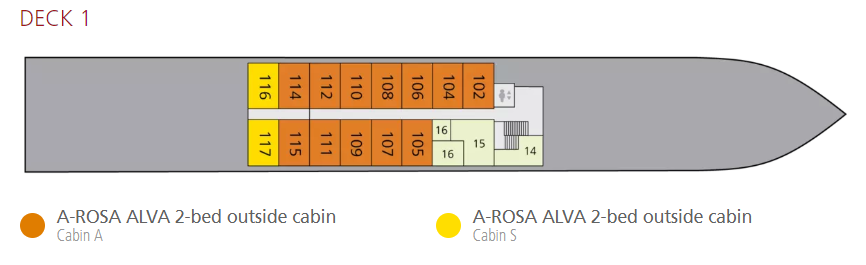 A-Rosa Alva - Deck 1