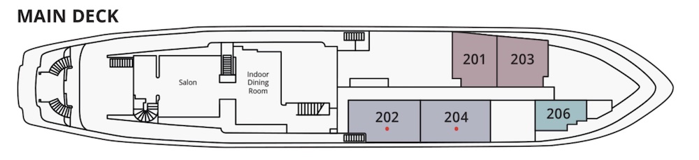 Aqua Blu - Main Deck