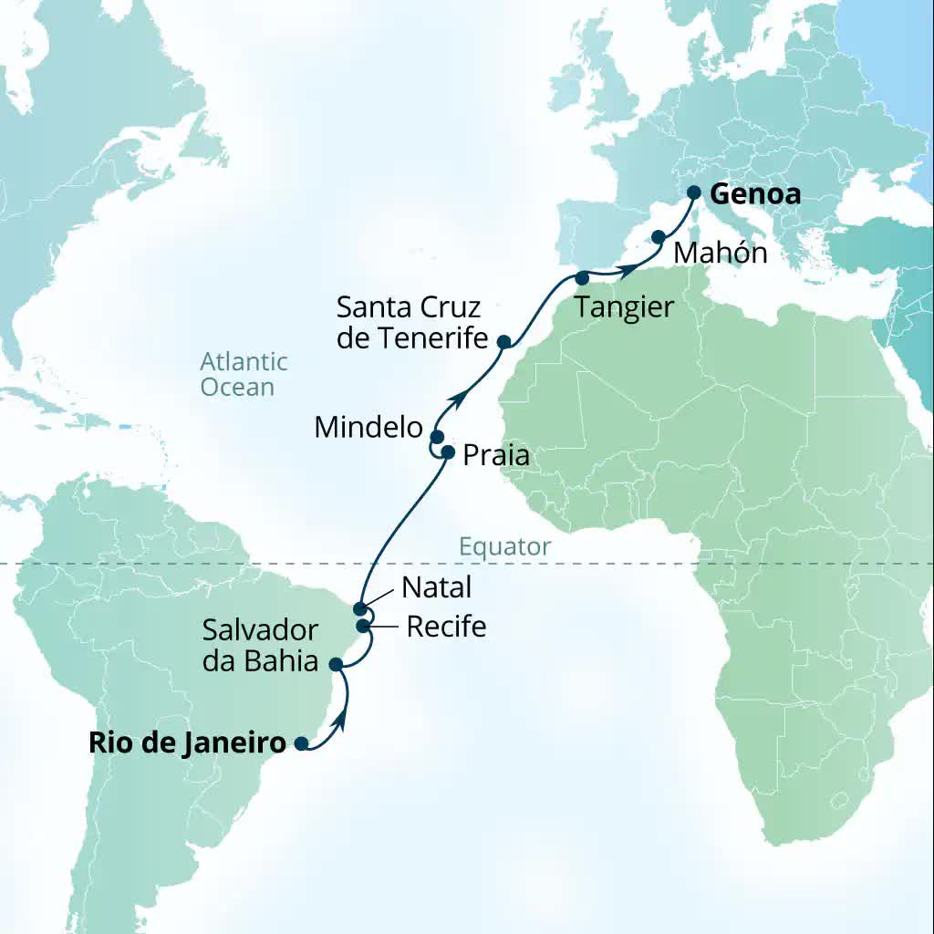 Seabourn Pursuit, 22 Night Brazil Coast, Cabo Verde & Canary Islands ...