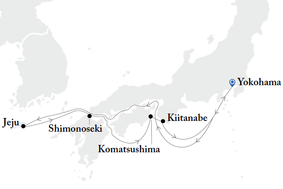 Shimonoseki Fireworks - Mitsui ocean Cruises